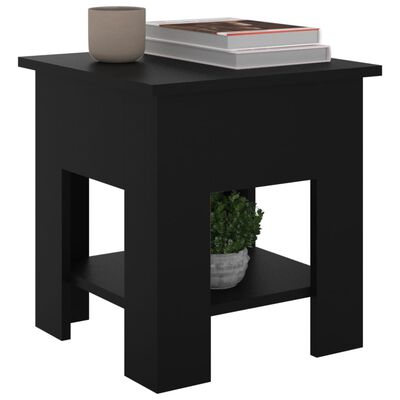 vidaXL Coffee Table Black 40x40x42 cm Engineered Wood