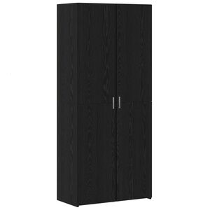 vidaXL Highboard Black Oak 80 x 42 x 185 cm