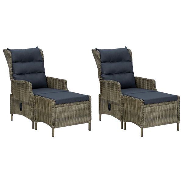 vidaXL 5 Piece Garden Dining Set Brown