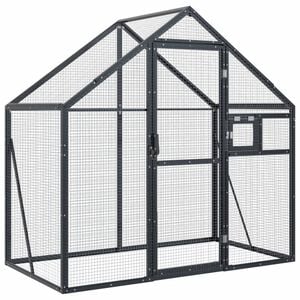 vidaXL Aviary Anthracite 179x100x185 cm Aluminium