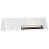 vidaXL Chicken Cage Silver 215 x 55 x 55 cm Galvanised Steel
