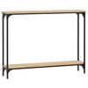 vidaXL Console Table Sonoma Oak 100x22.5x75 cm Engineered Wood