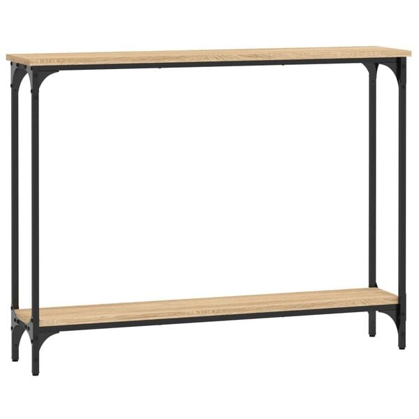 vidaXL Console Table Sonoma Oak 100x22.5x75 cm Engineered Wood