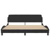 vidaXL Bed Frame "Dover" Black 180x200 cm King Velvet