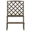 vidaXL Plant Stand with Trellis Grey 70x42x115 cm Solid Fir Wood