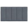 vidaXL Headboard Cushion "Hanko" Dark Grey 90 cm Velvet