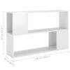 vidaXL Book Cabinet High Gloss White 100x24x63 cm Engineered Wood
