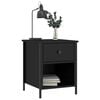 vidaXL Bedside Cabinets 2 pcs Black 40x42x50 cm Engineered Wood