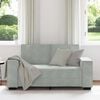 vidaXL 2-Seater Sofa Light Grey 160x78x84 cm Velvet