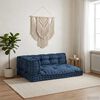 vidaXL Pallet Sofa Cushion 3 pcs Indigo 120 x 80 x 38 cm Fabric
