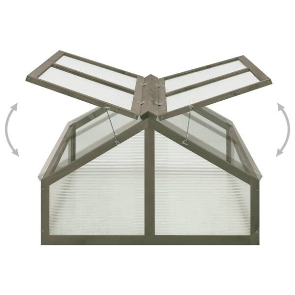 vidaXL Greenhouse 120x80x50 cm Firwood