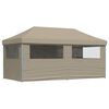 vidaXL Party Tent Pop-up Taupe 580 x 292 x 315 cm Oxford Fabric
