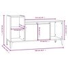 vidaXL TV Cabinet Grey Sonoma 100x35x55 cm Engineered Wood