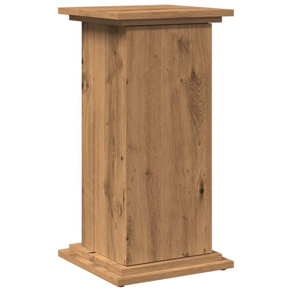 vidaXL Display Stand with Storage Artisan Oak 31x30x60 cm Engineered Wood