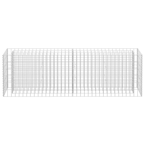 vidaXL Gabion Raised Bed Galvanised Steel 180x30x60 cm