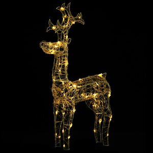 vidaXL Reindeer Christmas Decoration | Warm White | Acrylic | Tall