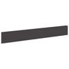 vidaXL Lawn Edging 20 pcs 100 x 15 cm Steel Black