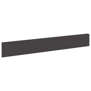 vidaXL Lawn Edging 20 pcs 100 x 15 cm Steel Black