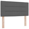 vidaXL Headboard Dark Grey Fabric