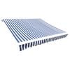 vidaXL Awning Replacement Fabric Blue and White 280x245 cm Polyester