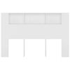 vidaXL Headboard Cabinet White 160x18.5x104.5 cm