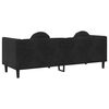 vidaXL Sofa with Cushions 3-Seater Black Velvet