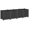 vidaXL Garden Planter Black 160x40x53 cm PP