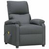 vidaXL Massage Chair Dark Grey Fabric