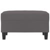 vidaXL Footstool Grey 70x55x41 cm Faux Leather