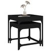 vidaXL Side Tables 2 pcs Black Engineered Wood