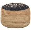 vidaXL Handmade Pouffe Blue 45x30 cm Jute