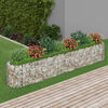 vidaXL Gabion Raised Bed Galvanised Iron 330x50x50 cm
