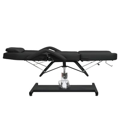 vidaXL Massage Table Black 180x62x(87-112) cm