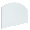 vidaXL Fireplace Glass Plate Transparent 80 x 50 cm Glass