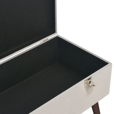 vidaXL Bench with Storage Compartment 80 cm Grey Velvet