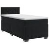 vidaXL Box Spring Bed with Mattress Black 107 x 203 cm Velvet