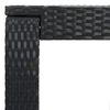 vidaXL 5 Piece Outdoor Bar Set with Armrest Poly Rattan Black