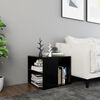vidaXL Side Table Black 50x50x45 cm Engineered Wood