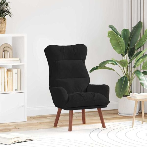 vidaXL Armchair Black 69 x 74 x 93 cm Velvet