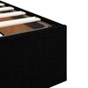 vidaXL Ottoman Storage Bed Frame without Mattress Black King Single Fabric