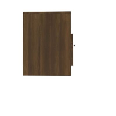 vidaXL TV Cabinet Brown Oak 150x33.5x45 cm Engineered Wood