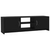 vidaXL TV Cabinet Black 120x30x37.5 cm Engineered Wood