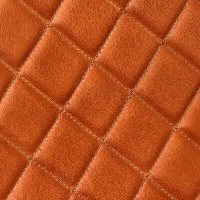 vidaXL Armchair Light Brown Genuine Leather