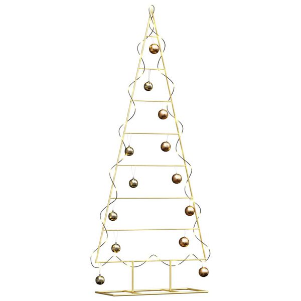 vidaXL Metal Christmas Tree for Decoration Black 150 cm