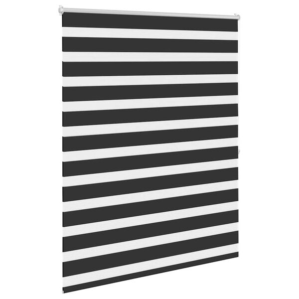 vidaXL Zebra blind 120.9x175 cm Fabric Width 116.7 cm black