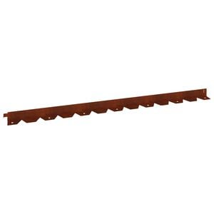 vidaXL Lawn Edging 10 pcs 102 x 4 x 4 cm Steel Rusty