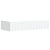 vidaXL Wall-Mounted Side Table Wall-mounted White 87.5 x 34.5 x 17 cm