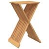 vidaXL Folding Stool 40x32.5x70 cm Solid Wood Teak