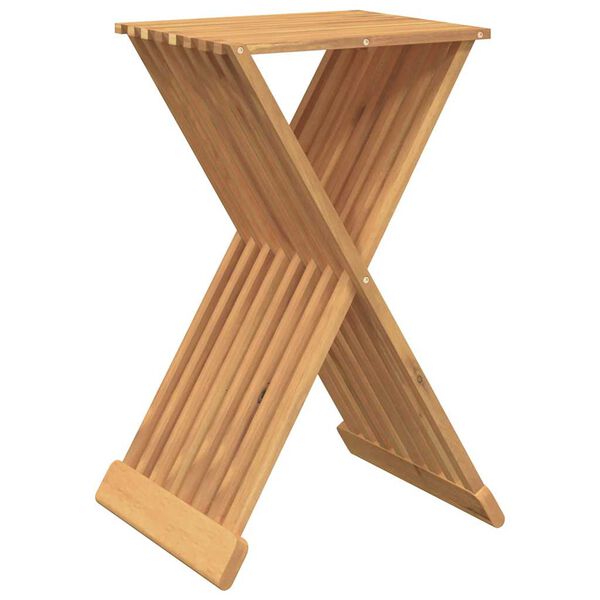 vidaXL Folding Stool 40x32.5x70 cm Solid Wood Teak