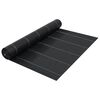 vidaXL Weed & Root Control Mat Black 2x100 m PP